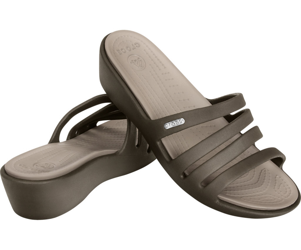 Crocs Schuhe Damen espresso mushroom