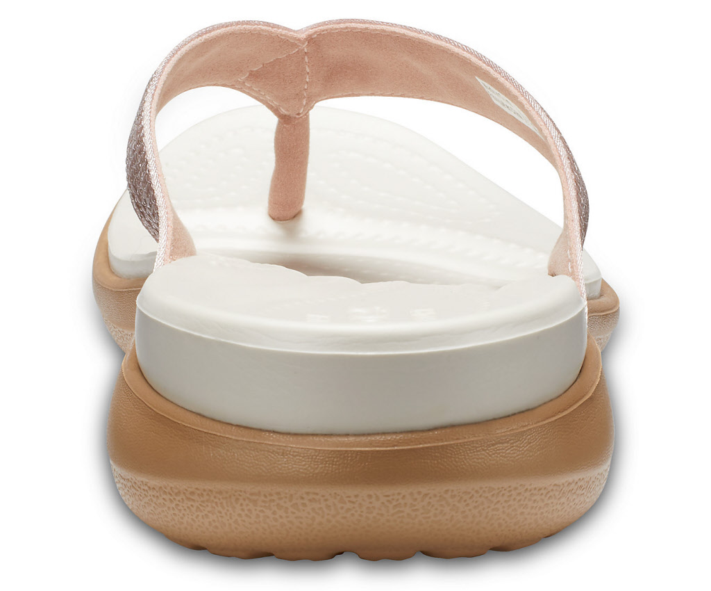 rose gold sparkly crocs