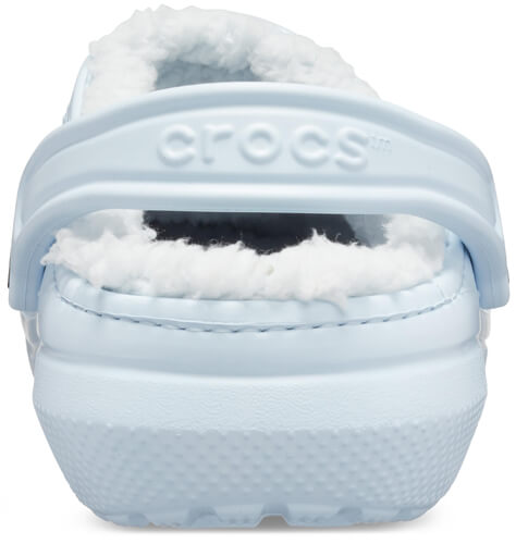 mineral blue lined crocs