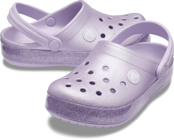 lavender crocband clog