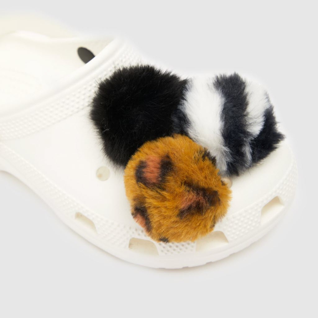 Jibbitz Animal Puff Ball 3er Pack