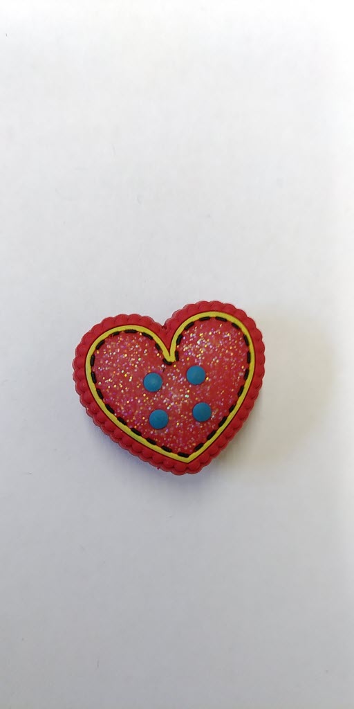 light up jibbitz heart