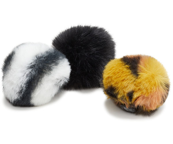 Jibbitz Animal Puff Ball 3er Pack