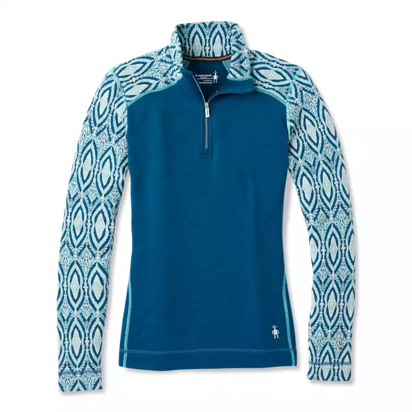 Smartwool Damen Shirt mit Zip nile blue 