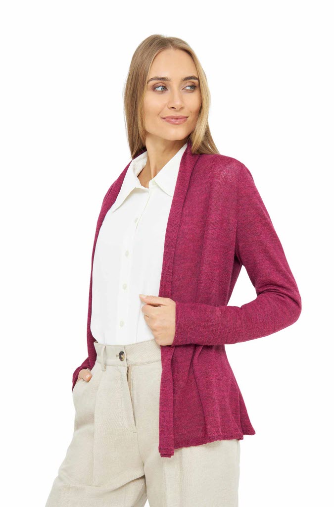 Apu Kuntur Damen Strickjacke PENELOPE himbeere