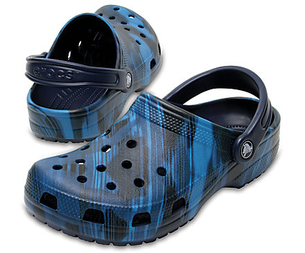 denim crocs
