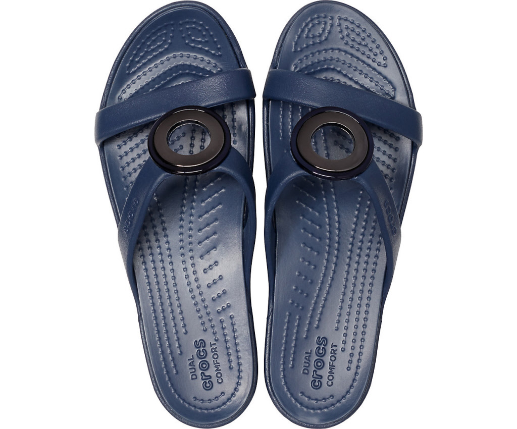 sanrah metal block crocs