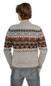 Apu Kuntur Herren Gefütterte Strickjacke FIESTA